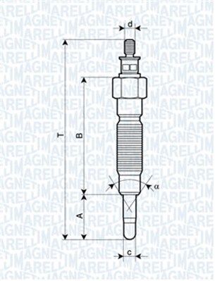 MAGNETI MARELLI Свеча накаливания 062900064304